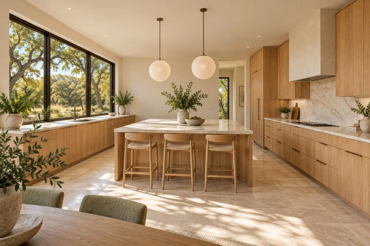 Kitchen, from the window
